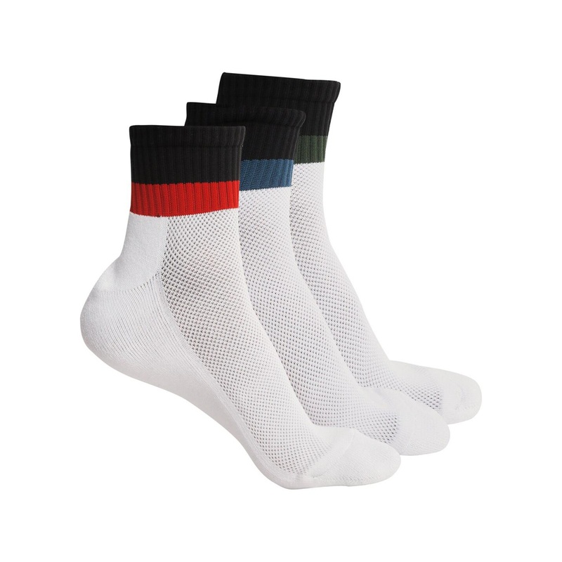 LOUIS STITCH Men Pack Of 3 Solid Above Ankle-Length Antimicrobial Socks