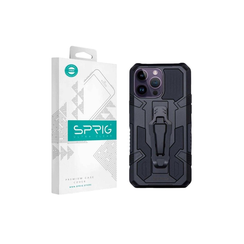 SPRIG iPhone 14 Pro Armor Case with Clip Back Cover