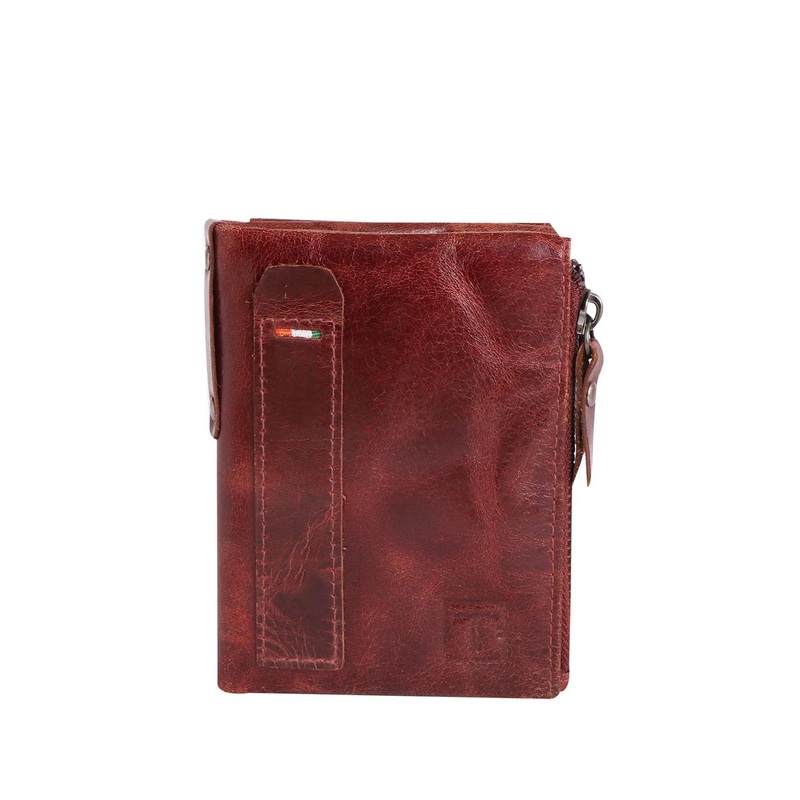 TAWS&TIMBER Men Leather Two Fold Wallet