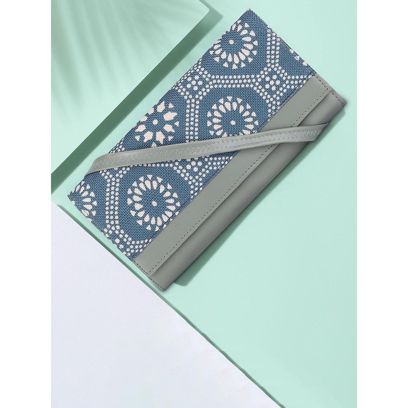 THE CLOWNFISH Erika Ethnic Motifs Printed Envelope Wallet