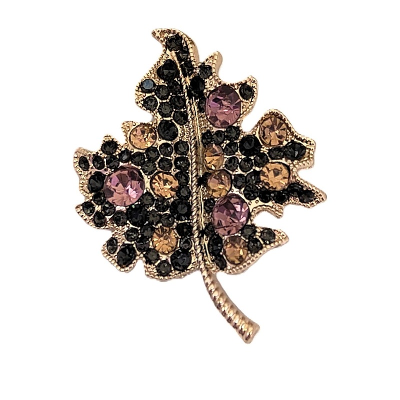 VOICI Multicoloured Plated Metal Brooch