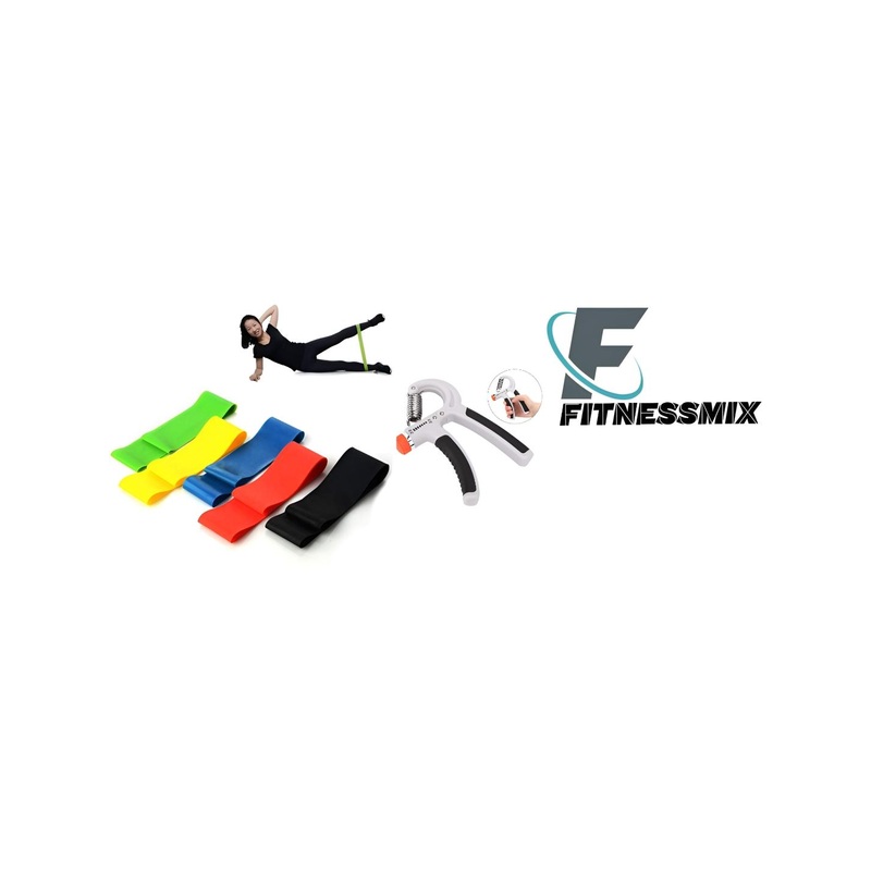 YMD Set Of 5 Loop Band & Hand Gripper