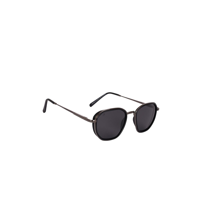 AISLIN Unisex Wayfarer Sunglasses ES_13382-90-AS-8032-BLK-GNBK-WF