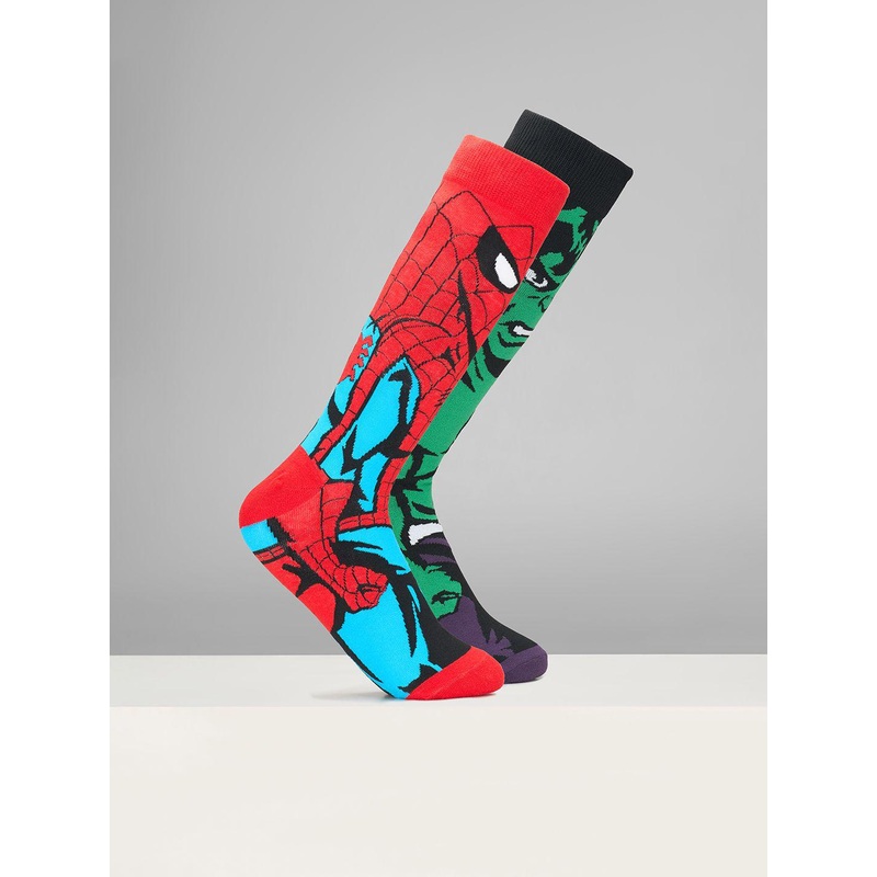 Ajile by Pantaloons Men Pack of 2 Printed Calf Length Socks