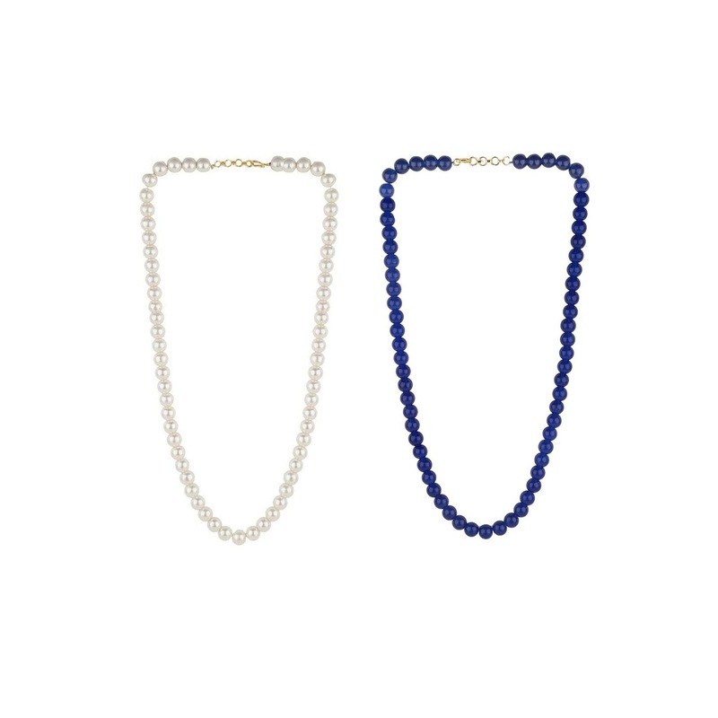 APUNKA D FASHION Unisex Set Of 2 Artificial Beaded Chains