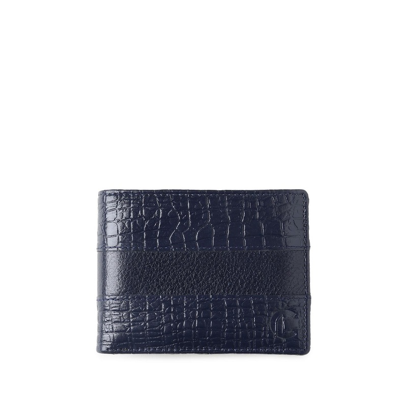 CRAFT LINE Men Textured Leather Two Fold Wallet