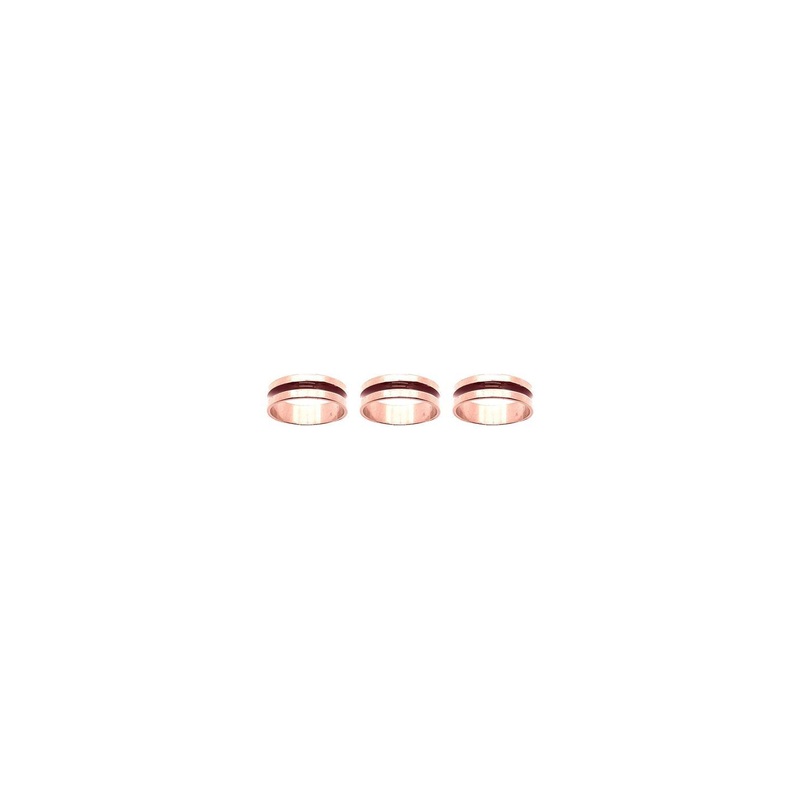 Dynamic Retail Global Set of 3 Rings for Men & Women, Gold-Gold Alloy Ring ()