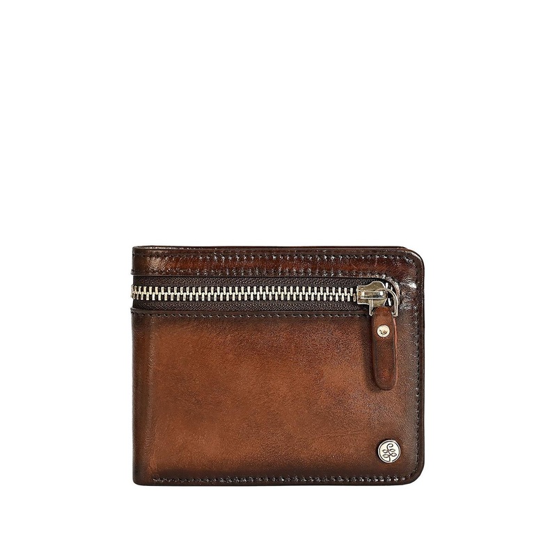 Eske Men Leather Zip Around Wallet