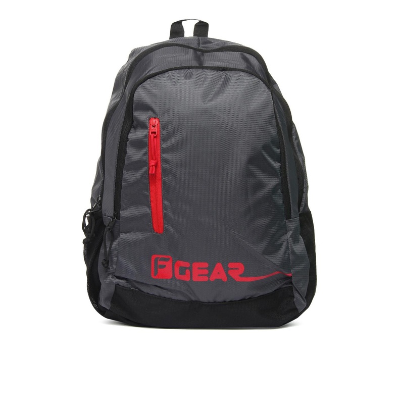 F Gear Unisex Grey & Red Bi Frost Backpack