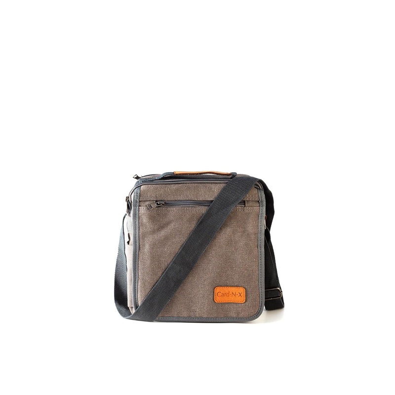 Goatter Unisex Grey & Beige Messenger Bag