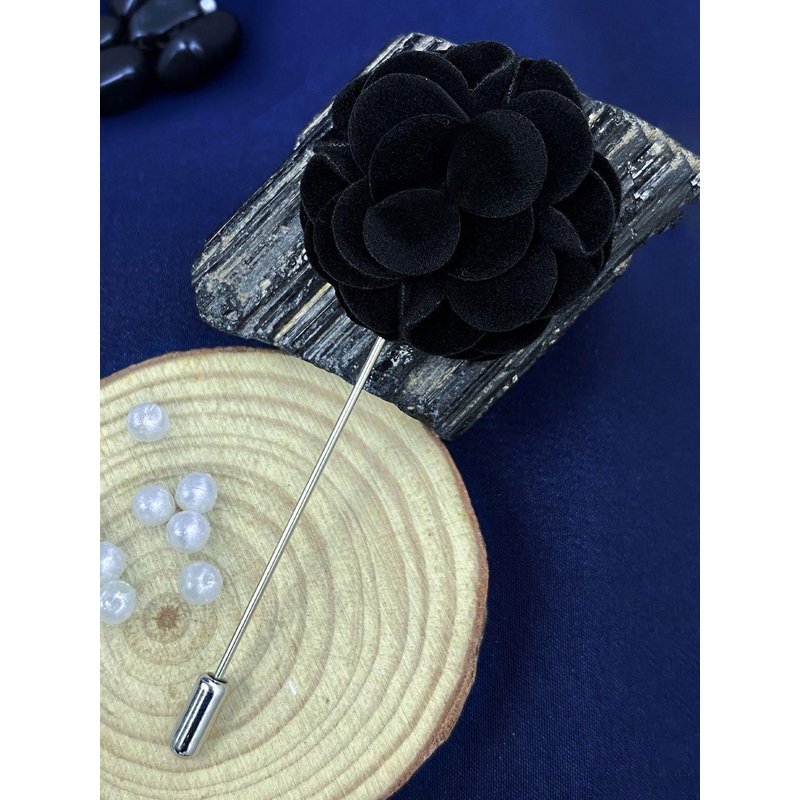 INVICTUS Men Floral Shaped Minimal Lapel Pin Brooch