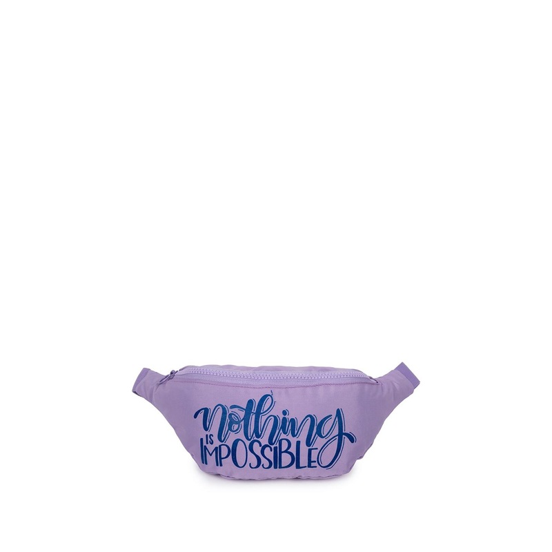 QIPS Typography Printed Waist Pouch