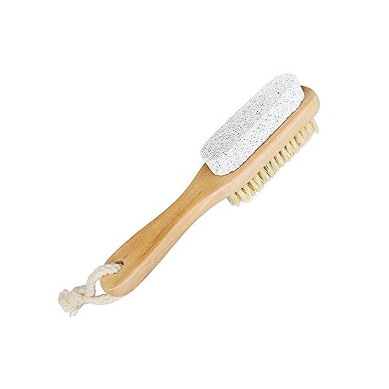 Rustic Rituals Hand & Foot Cleaning Brush with Pumice Stone – Beige