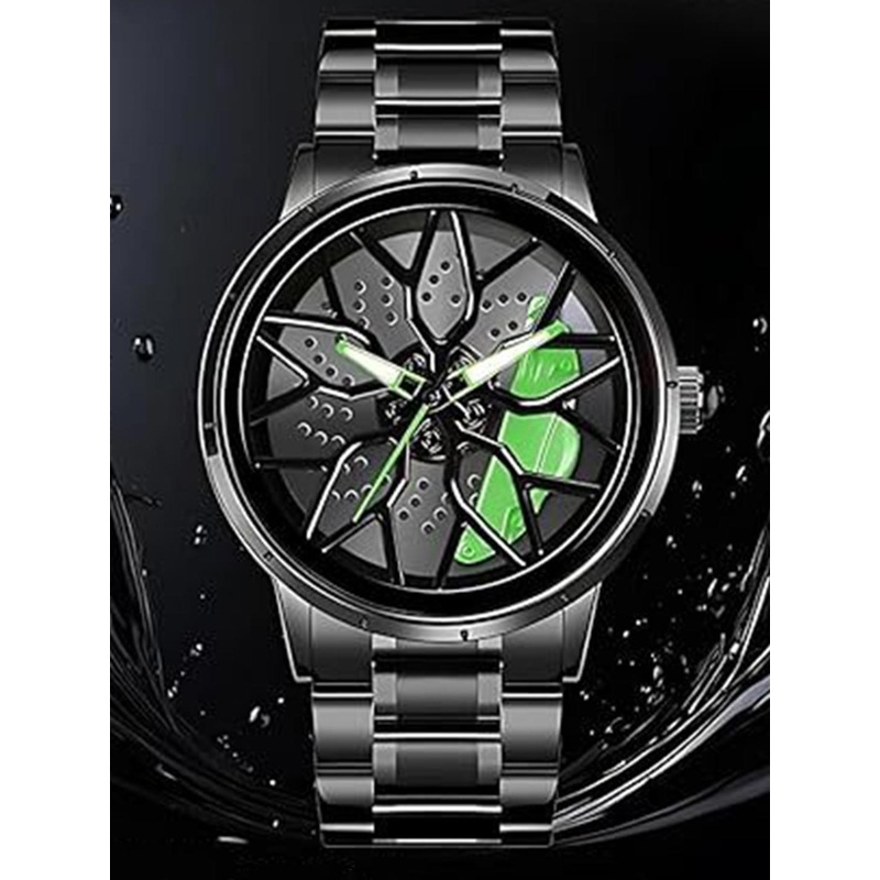 SWADESI STUFF Men Round Dial Analogue Watch ROTATE 005 GREEN 18