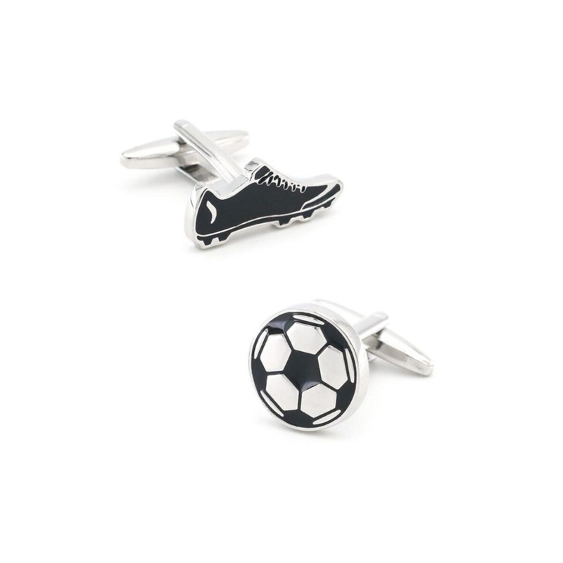 The Tie Hub Black & White Quirky Cufflinks