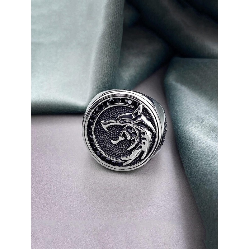 Yellow Chimes Men Seven Archangles Protection Stainless Steel Finger Ring