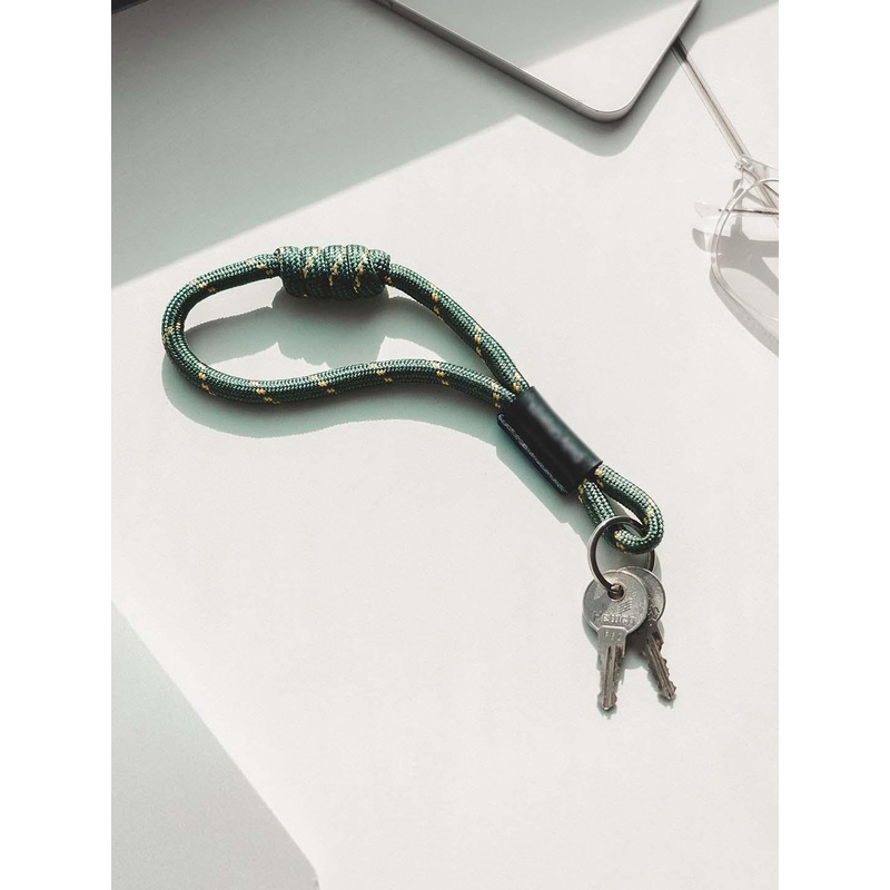 DailyObjects Green Textured Twist Key Chain
