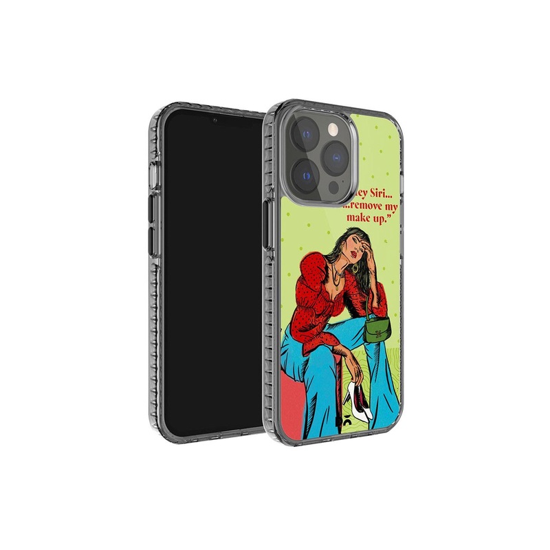 DailyObjects Hey Siri Stride Printed iPhone 15 Pro Super Slim Back Case