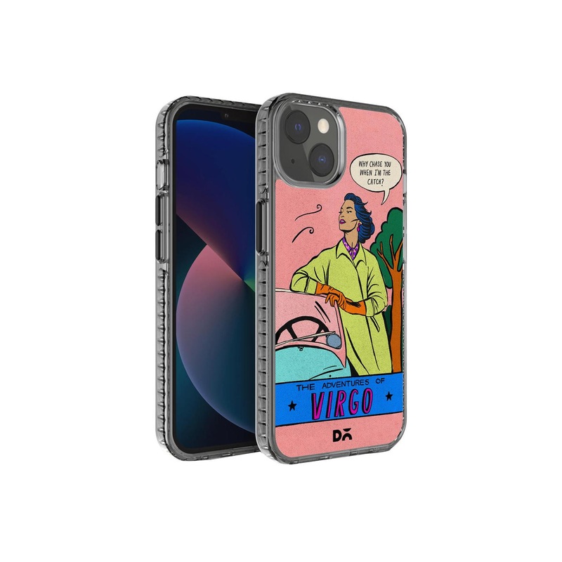 DailyObjects Transparent & Pink Printed iPhone 13 Back Cover