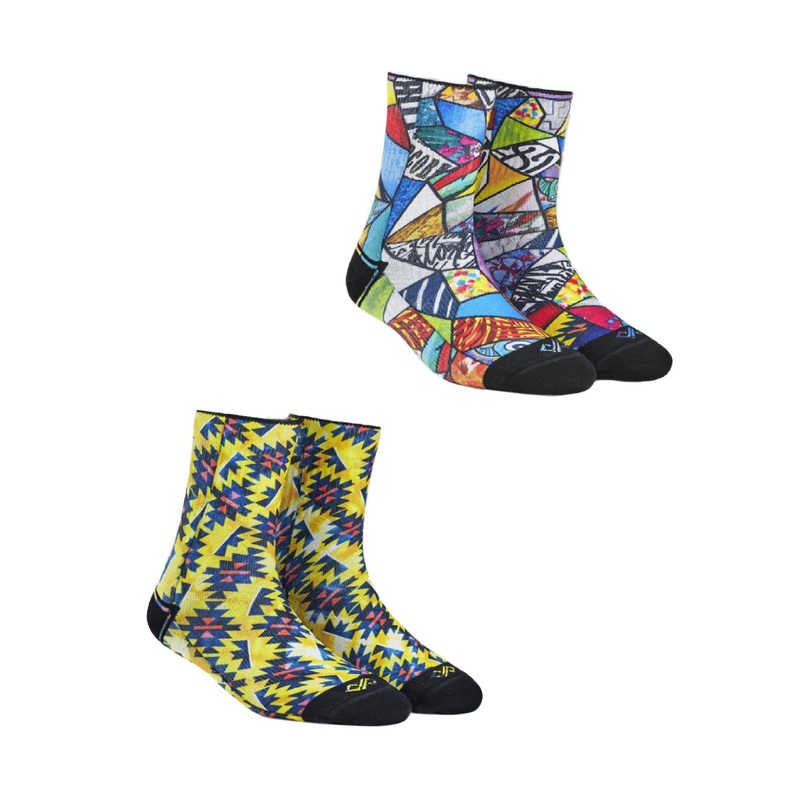Dynamocks Unisex Pack of 2 Printed Above Ankle-Length Socks