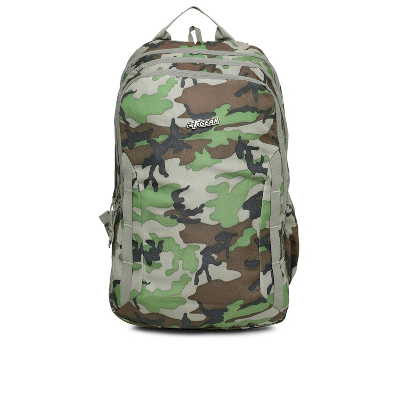 F Gear Unisex Green Graphic Military Raider Woodland A Camo Backpack