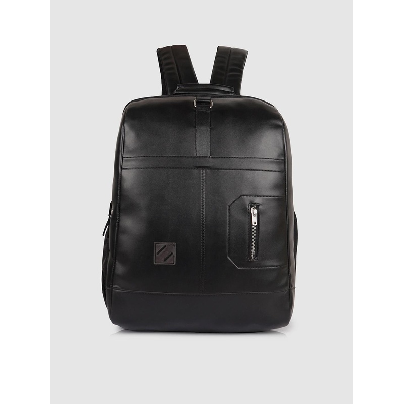 Frokht Unisex Vegan Leather Backpack with Laptop Compartment and Padded Shoulder Strap