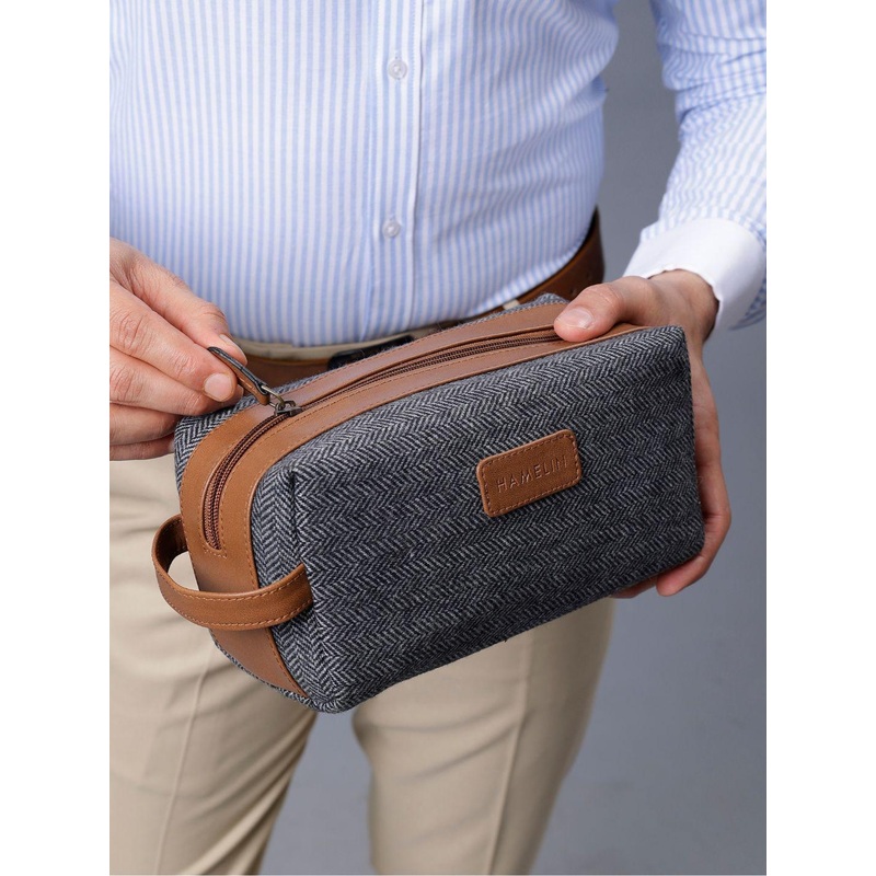 HAMELIN Checked Bowling Handheld Bag with