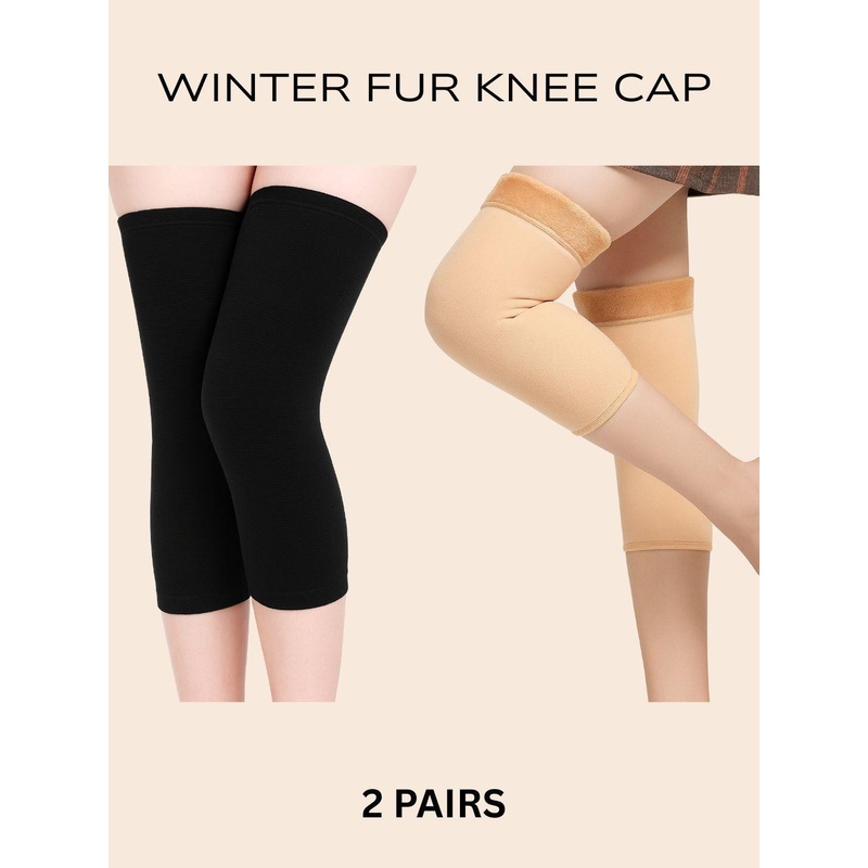 INDUS CLOUD 2 Pairs Unisex Woolen Knee Cap