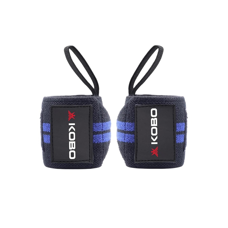 KOBO 2-Pcs Weightlifting Wrist Support Strap