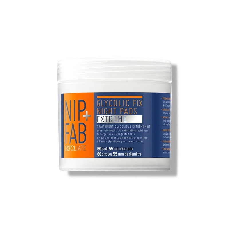 Nip+Fab Exfoliate Glycolic Fix Night Pads Extreme – 60 pads