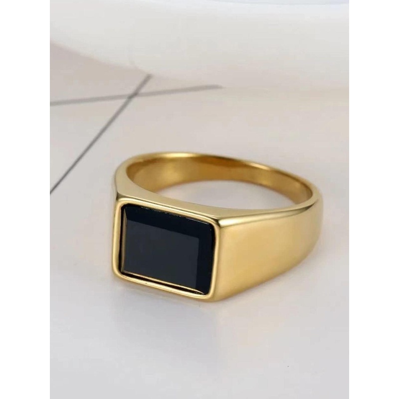 The Roadster Lifestyle Co Men Stainless Steel Sleek & Polished Band Ring