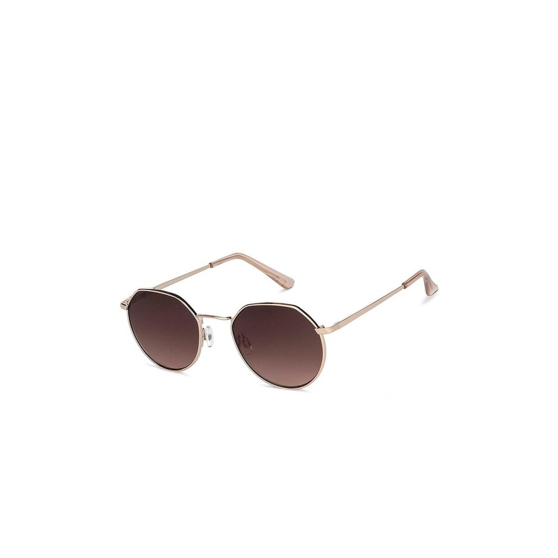 Vincent Chase by Lenskart Unisex Brown Lens & Gold-Toned Other Sunglasses with UV Protected Lens
