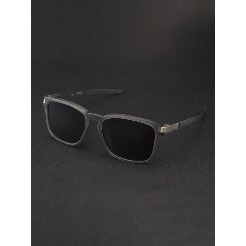 AFERELLE Unisex Rectangle Sunglasses with Polarised Lens XGREYBLK