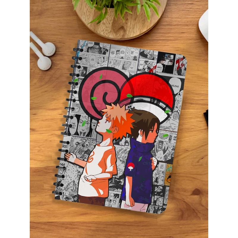 COMICSENSE Naruto Anime Rivals Printed Spiral Unruled Notebook