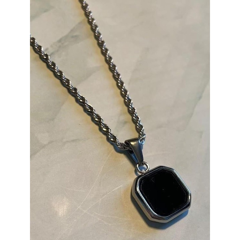 Cyan spritual Unisex Stainless Steel Pendent With Chain