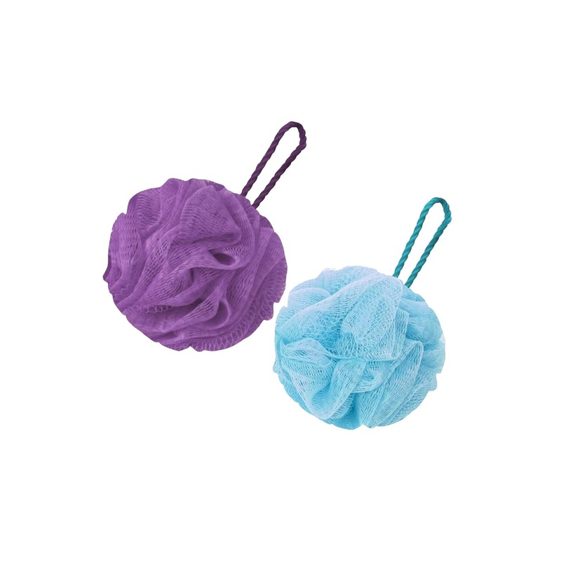 GUBB Set of 2 Bath Loofah – Lilac & Arctic