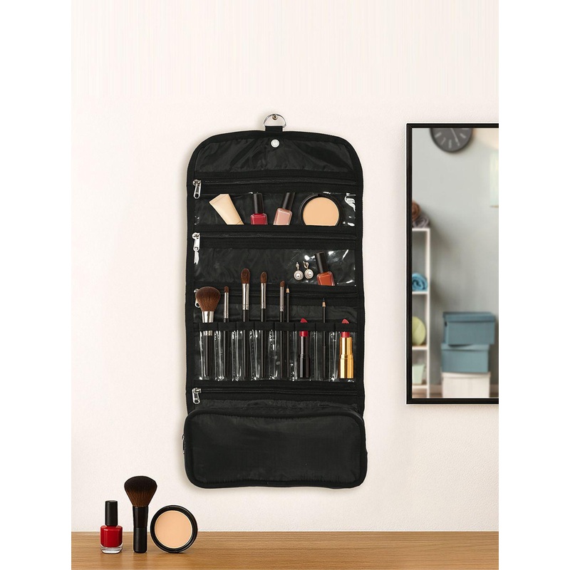 Kuber Industries Hanging Makeup Pouch With Magnetic Closure