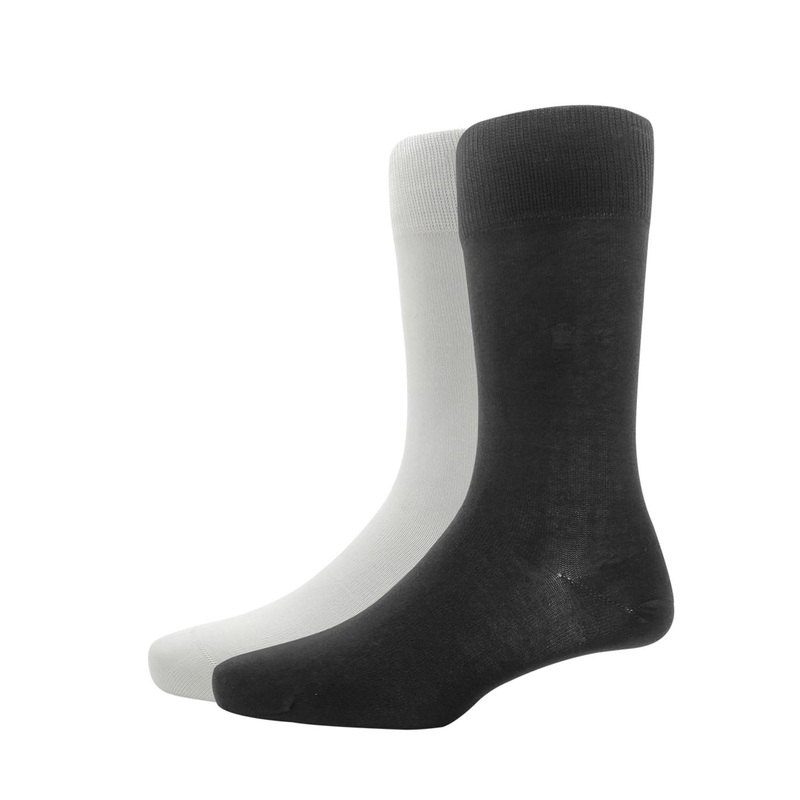 Louis Philippe Men Pack Of 2 Solid Calf-Length Socks