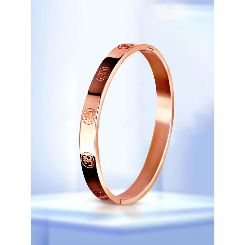 MEENAZ Men Rose Gold-Plated Kada