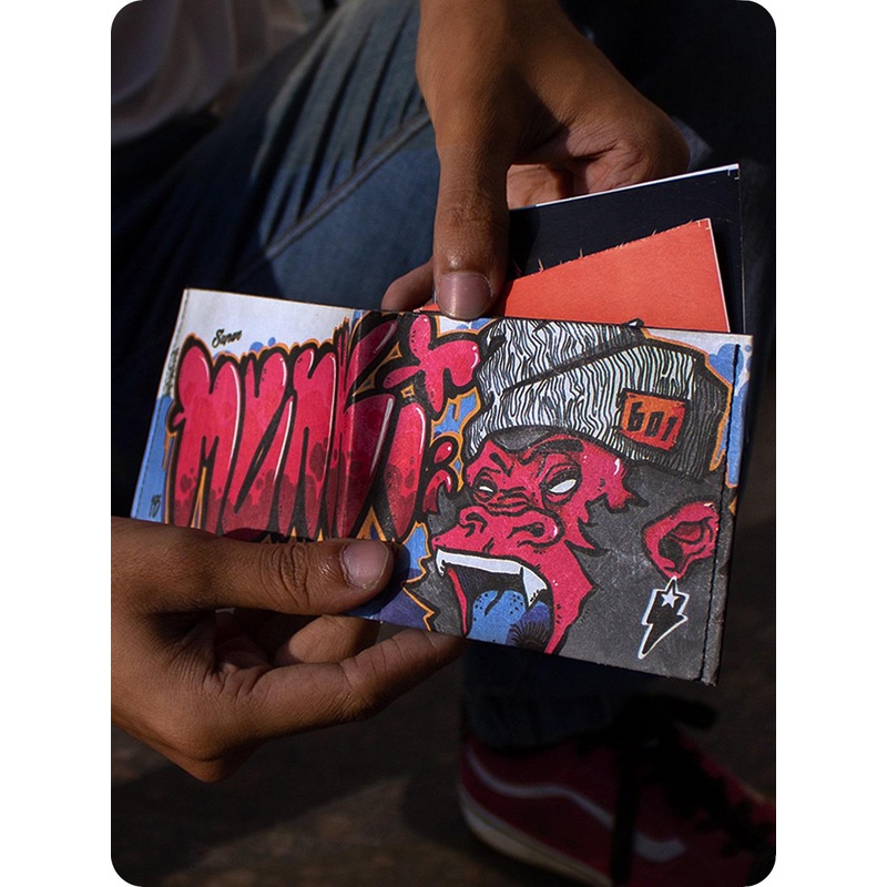 SUPERVEK Unisex Printed Two Fold Wallet