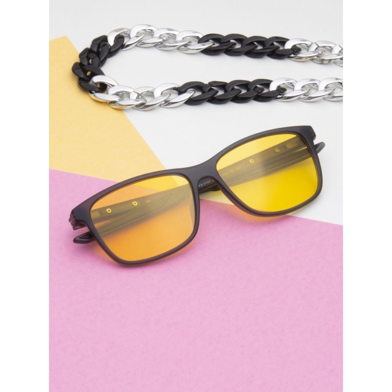 Ted Smith Unisex Yellow Sports Sunglasses With Polarised Lens