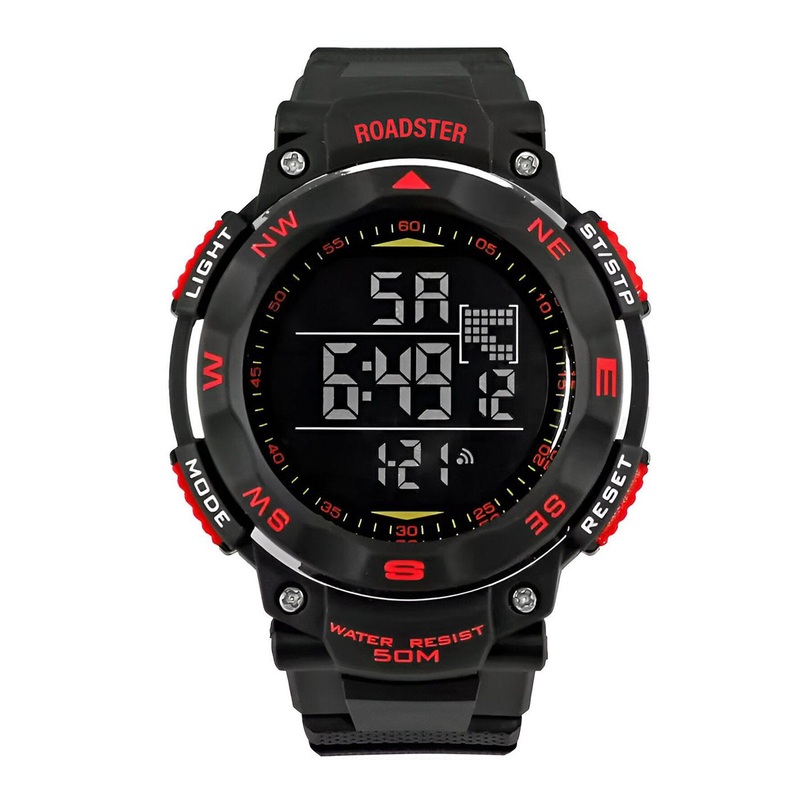 The Roadster Lifestyle Co Men Multi Function Digital Watch RDSTR-1235-RED