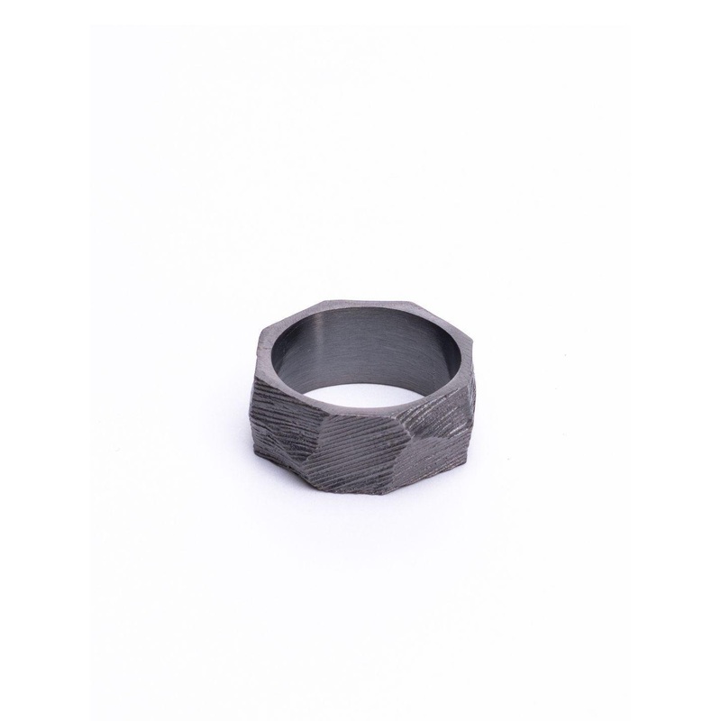 ZACH Rhodium Black Comet Ring