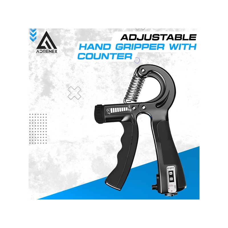 ADRENEX Adjustable Hand Gripper With Counter