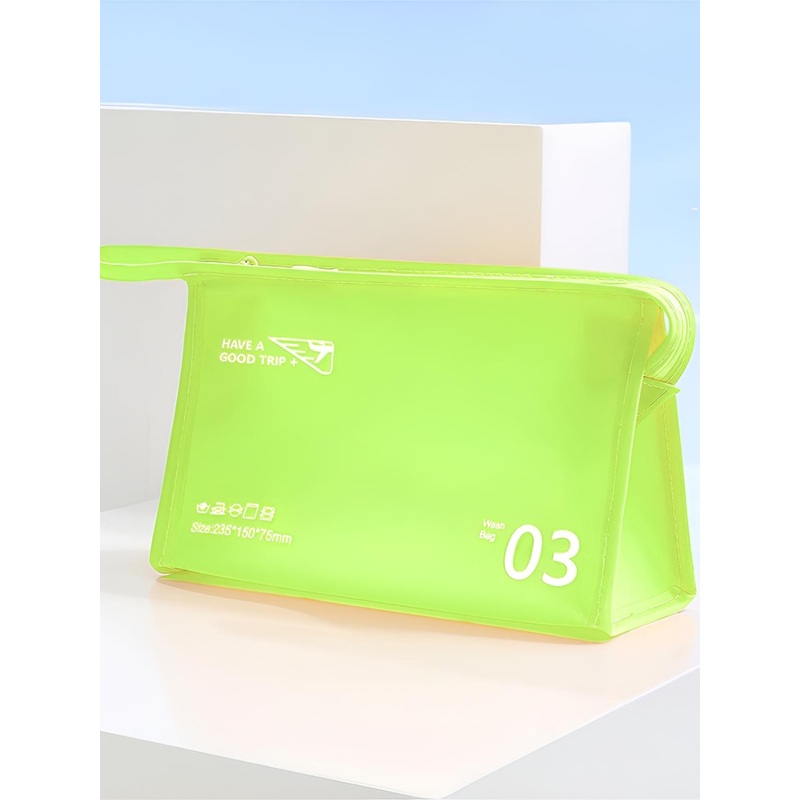 Aura Printed Nylon Makeup Travel Pouch