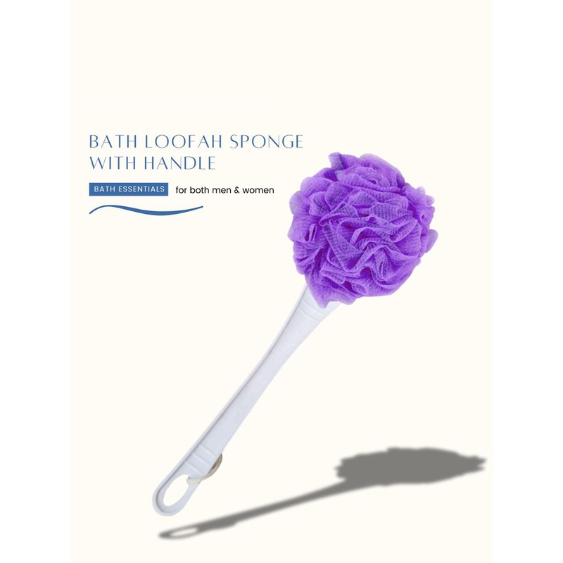 CareDone Bath Loofah Sponge Scrubber Exfoliator With Long Handle