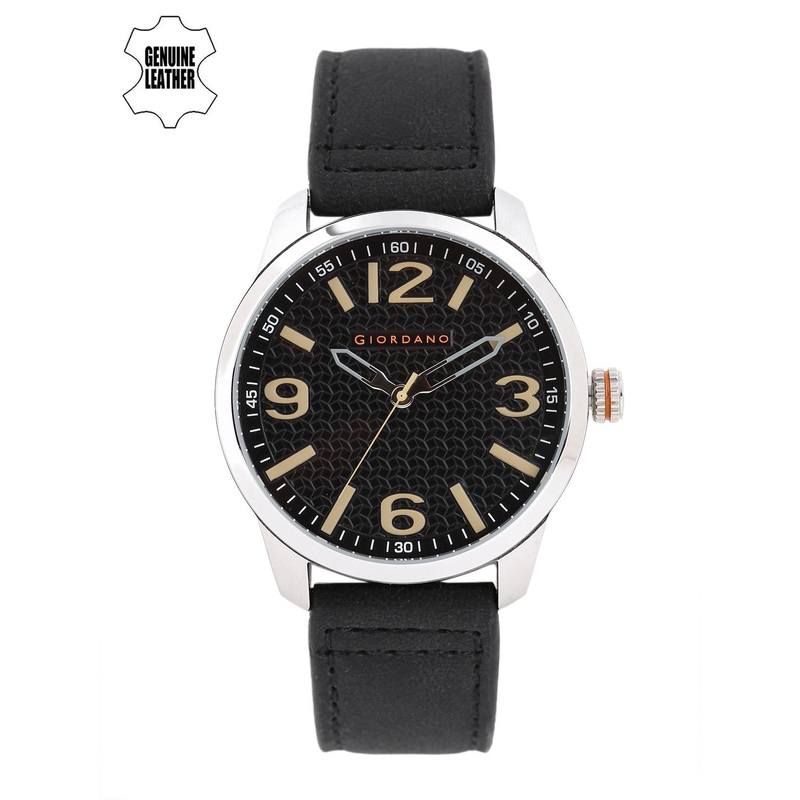 GIORDANO Men Black Analogue Watch A1049-01