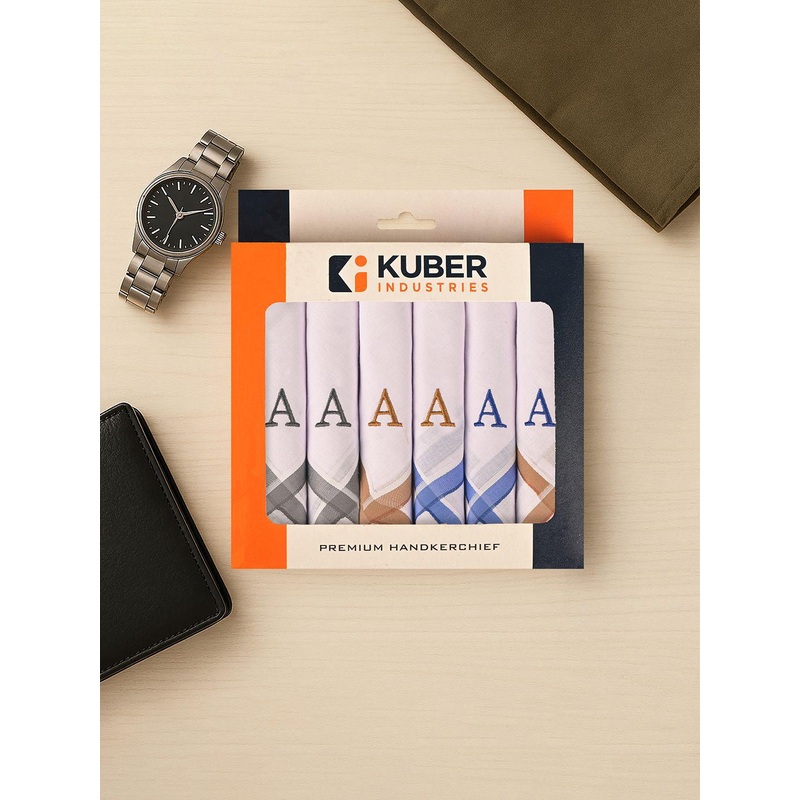 Kuber Industries 6-Pcs Printed Handkerchief