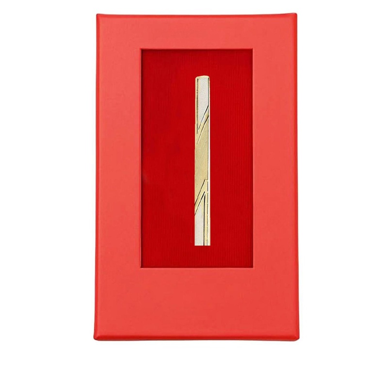 Leonardi Gold-Plated Engraved Minimal Tie Pin