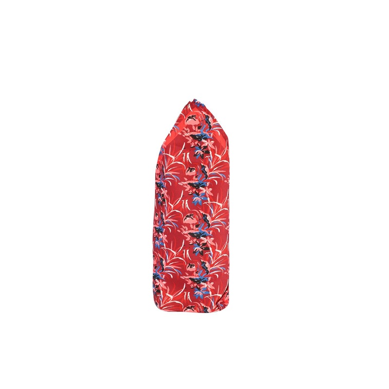 Louis Philippe Men Red & Blue Printed Pocket Square